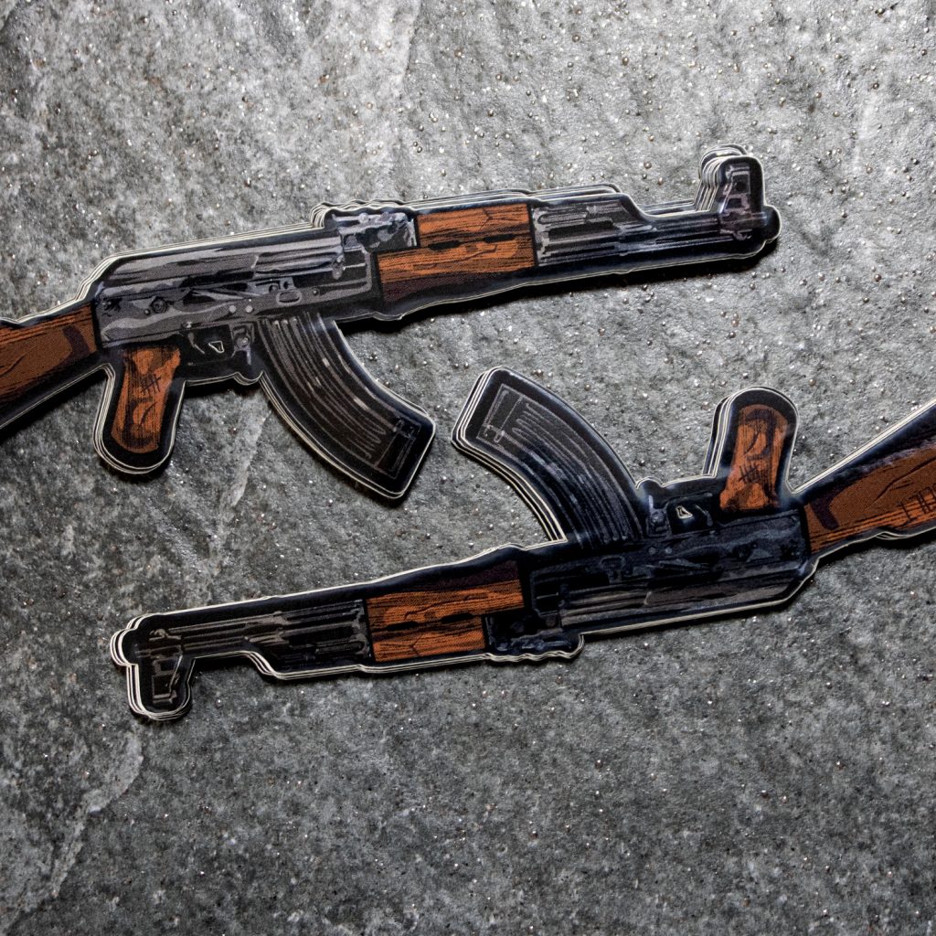Sticker Pack Ak Metallic AK Sticker - StickyBolt