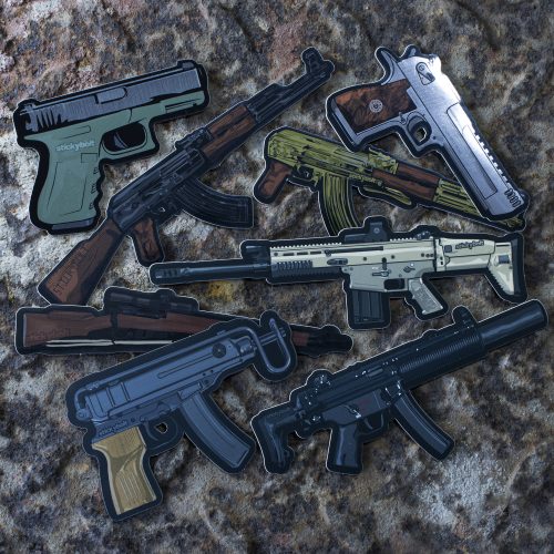Guns Guns Guns Sticker Pack - StickyBolt
